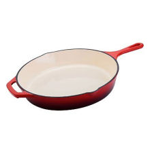 Enameled  Cookware 12-Inch Cast Iron Pan Skillet Frying Pan